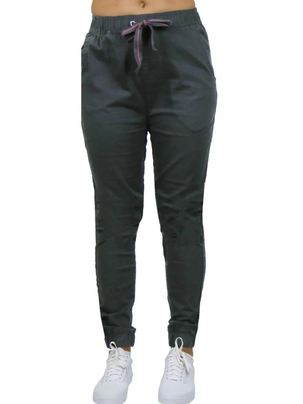 Galaxy By Harvic Loose Fit Stretch Twill Women's Joggers