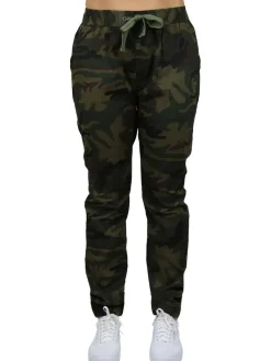 Galaxy By Harvic Loose Fit Stretch Twill Women's Joggers