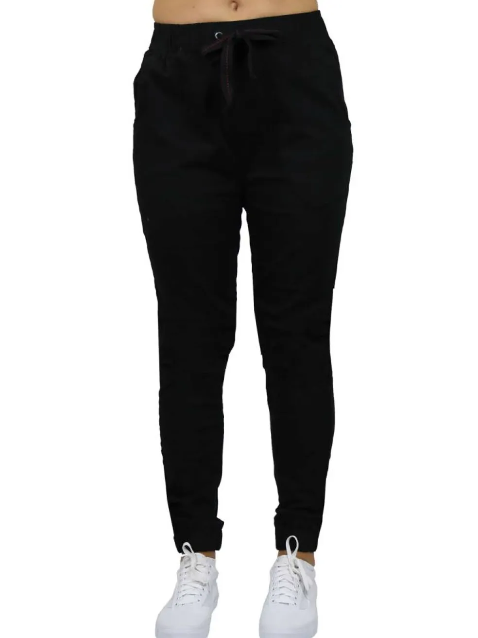 Galaxy By Harvic Loose Fit Stretch Twill Women's Joggers