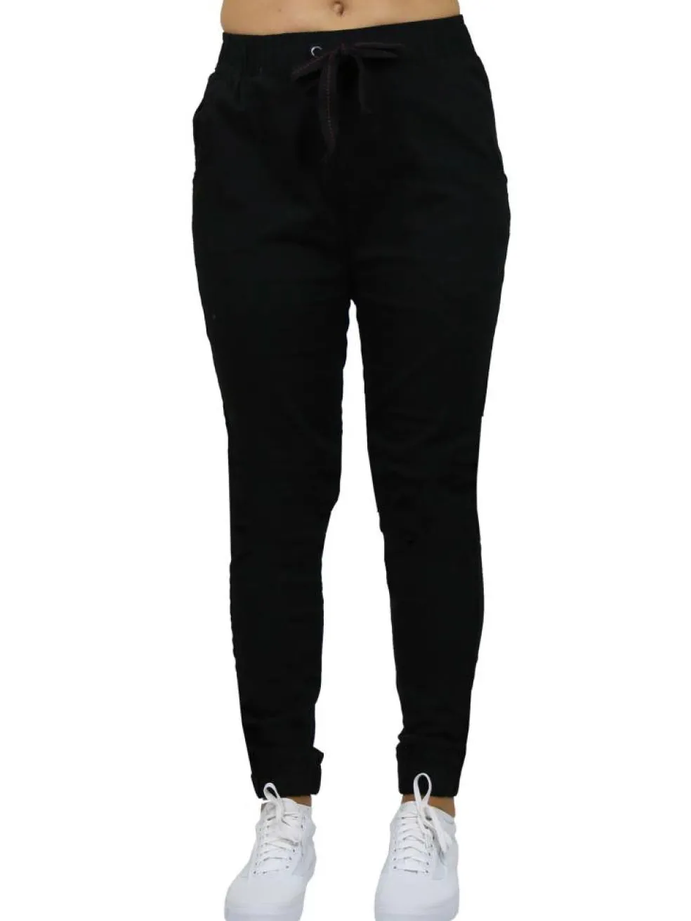 Galaxy By Harvic Loose Fit Stretch Twill Women's Joggers