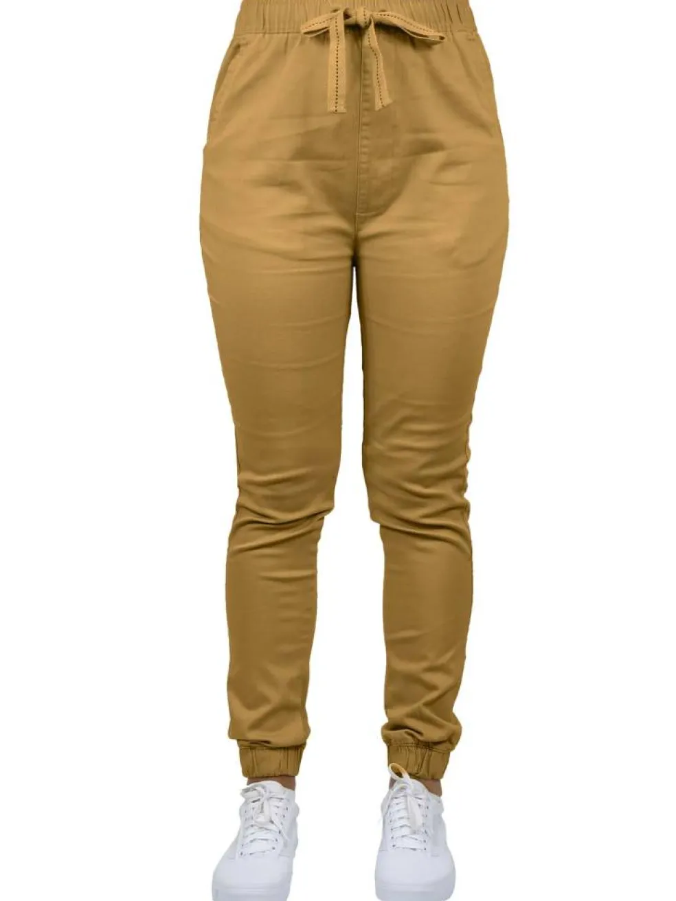 Galaxy By Harvic Loose Fit Stretch Twill Women's Joggers