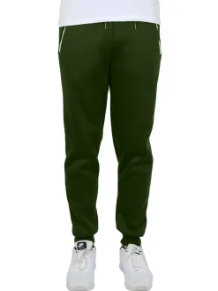 Galaxy by Harvic Men's Fleece-Lined Jogger Sweatpants With Zipper Pockets