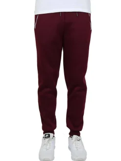 Galaxy by Harvic Men's Fleece-Lined Jogger Sweatpants With Zipper Pockets