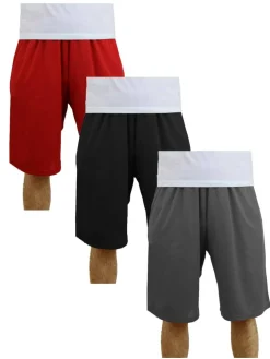 Galaxy by Harvic Men's Moisture Wicking Performance Basic Mesh Shorts 3 Pack
