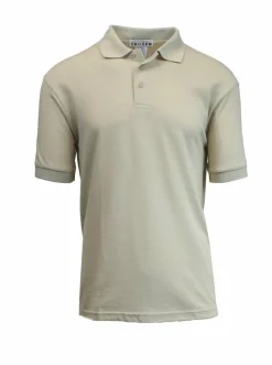 Galaxy By Harvic School Uniform Short Sleeve Men's Pique Polo Shirt