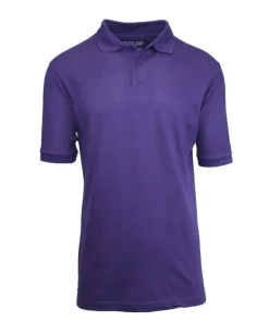Galaxy By Harvic School Uniform Short Sleeve Men's Pique Polo Shirt