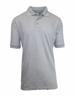 Galaxy By Harvic School Uniform Short Sleeve Men's Pique Polo Shirt