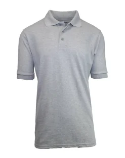 Galaxy By Harvic School Uniform Short Sleeve Men's Pique Polo Shirt