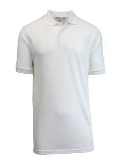 Galaxy By Harvic School Uniform Short Sleeve Men's Pique Polo Shirt