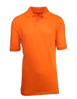 Galaxy By Harvic School Uniform Short Sleeve Men's Pique Polo Shirt