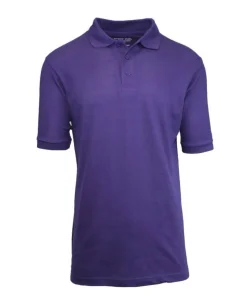 Galaxy By Harvic School Uniform Short Sleeve Men's Pique Polo Shirt