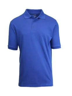 Galaxy By Harvic School Uniform Short Sleeve Men's Pique Polo Shirt