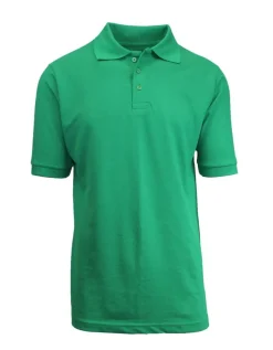 Galaxy By Harvic School Uniform Short Sleeve Men's Pique Polo Shirt