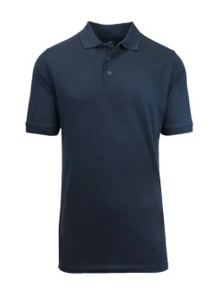 Galaxy By Harvic School Uniform Short Sleeve Men's Pique Polo Shirt