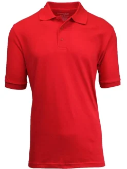 Galaxy by Harvic Short Sleeve Men's Pique Polo Shirt