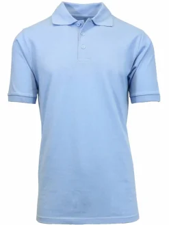Galaxy by Harvic Short Sleeve Men's Pique Polo Shirt