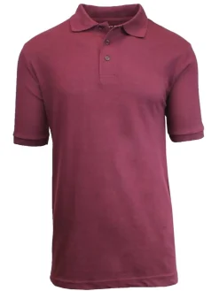 Galaxy by Harvic Short Sleeve Men's Pique Polo Shirt