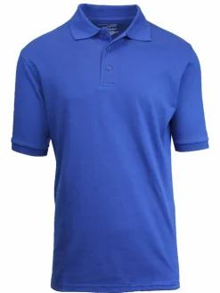 Galaxy by Harvic Short Sleeve Men's Pique Polo Shirt