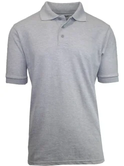 Galaxy by Harvic Short Sleeve Men's Pique Polo Shirt