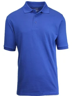 Galaxy by Harvic Short Sleeve Men's Pique Polo Shirt