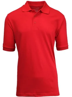 Galaxy by Harvic Short Sleeve Men's Pique Polo Shirt