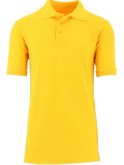 Galaxy by Harvic Short Sleeve Men's Pique Polo Shirt