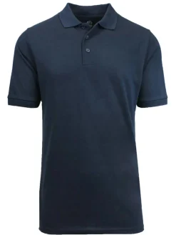 Galaxy by Harvic Short Sleeve Men's Pique Polo Shirt