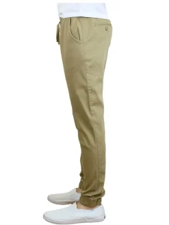 Galaxy By Harvic Slim Fit Basic Stretch Twill Men's Joggers