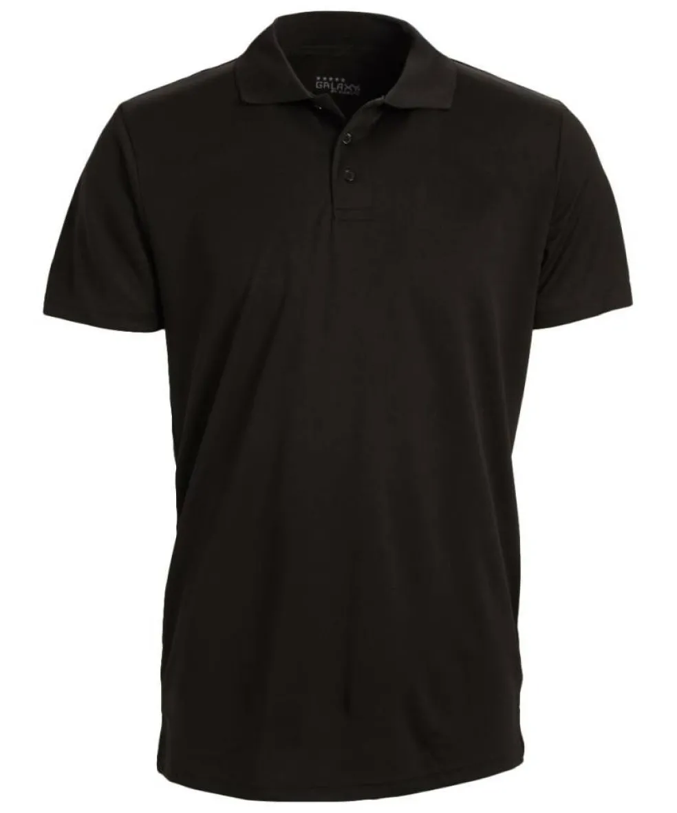 Galaxy by Harvic Tagless Dry-Fit Moisture-Wicking Men's Polo Shirt