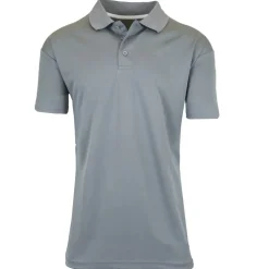 Galaxy by Harvic Tagless Dry-Fit Moisture-Wicking Men's Polo Shirt