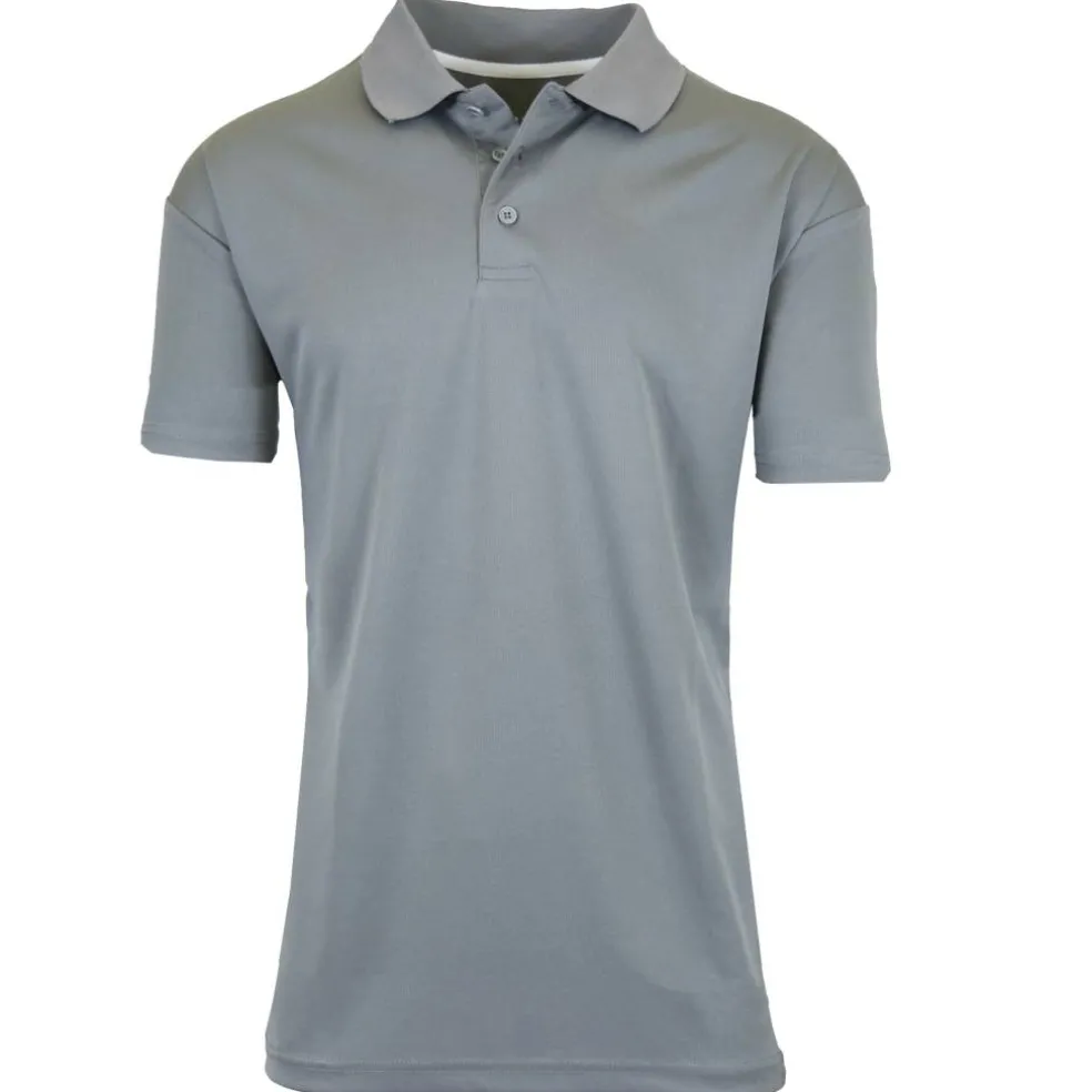 Galaxy by Harvic Tagless Dry-Fit Moisture-Wicking Men's Polo Shirt