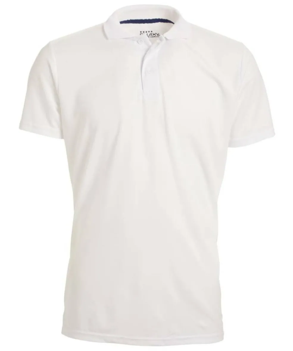 Galaxy by Harvic Tagless Dry-Fit Moisture-Wicking Men's Polo Shirt