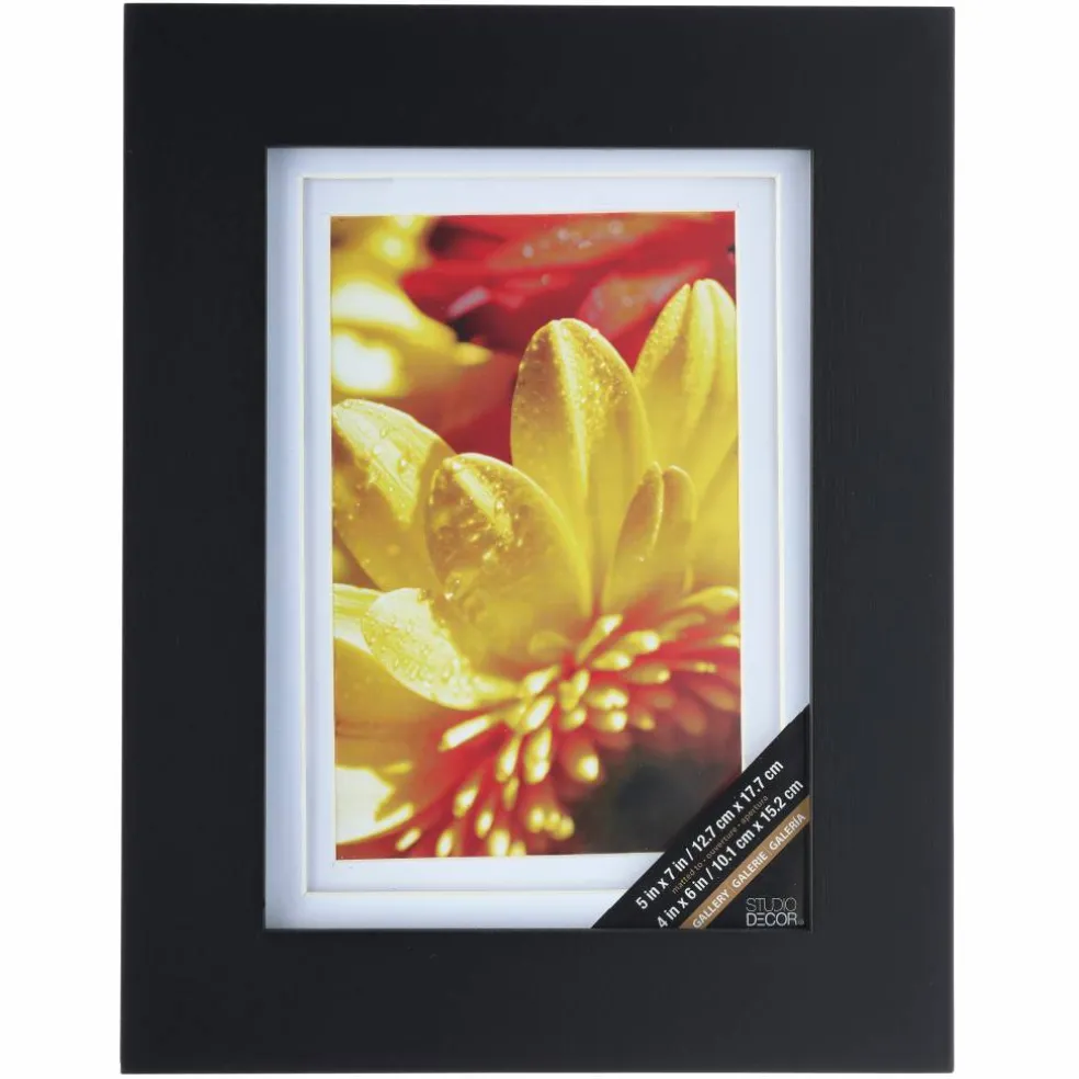 Gallery Black Frame with Double Mat by Studio Décor®