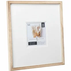 Gallery Natural Wood Frame with Mat by Studio Décor®