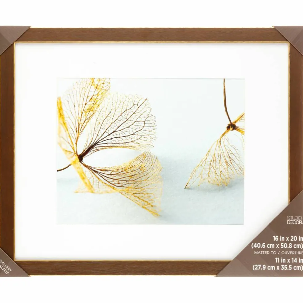 Gallery™ Walnut & Gold Trim Frame with Mat by Studio Décor®