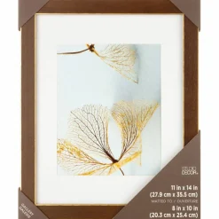 Gallery™ Walnut & Gold Trim Frame with Mat by Studio Décor®