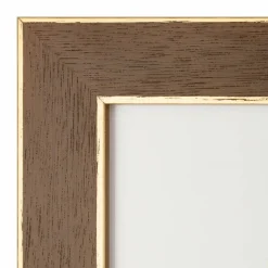 Gallery™ Walnut & Gold Trim Frame with Mat by Studio Décor®