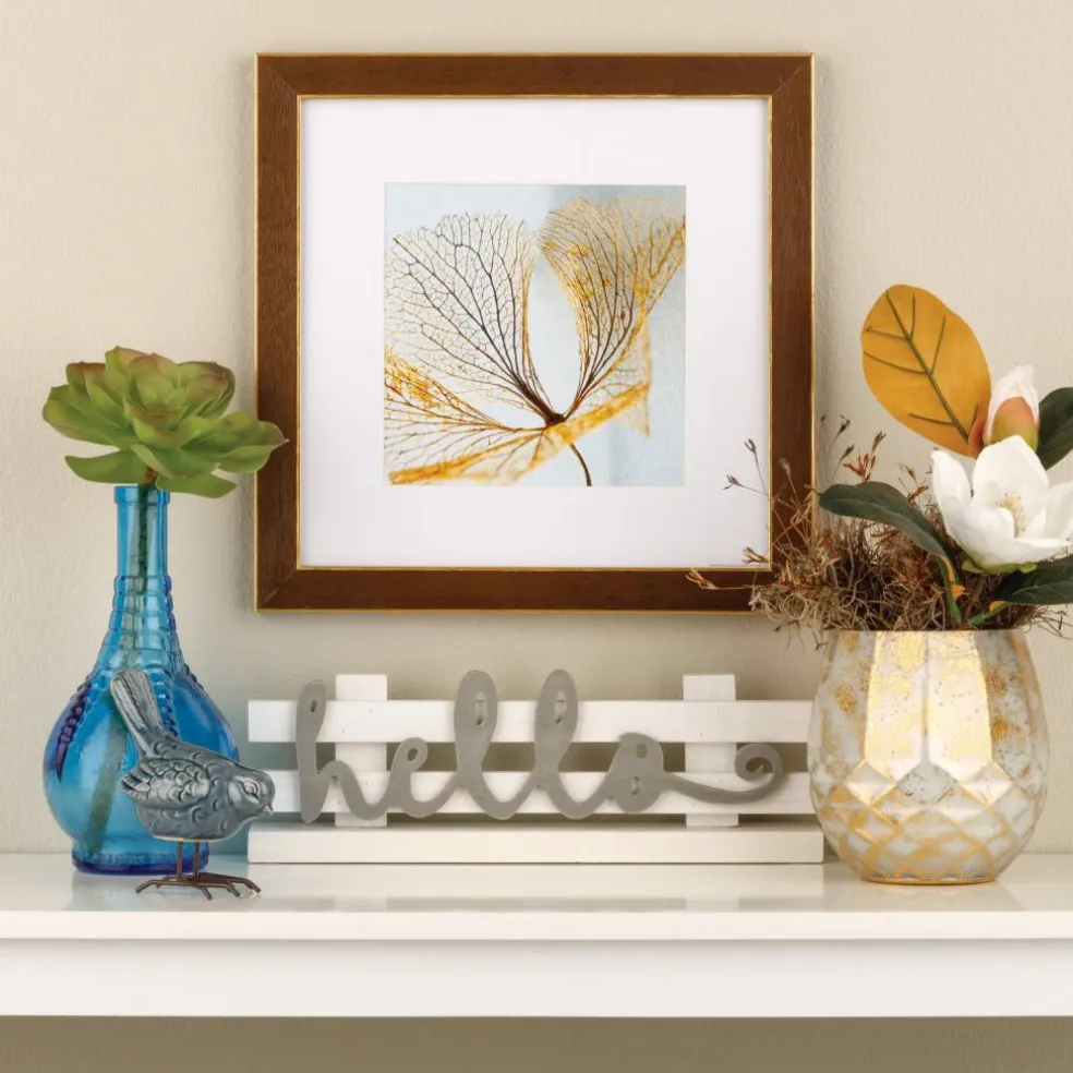 Gallery™ Walnut & Gold Trim Frame with Mat by Studio Décor®