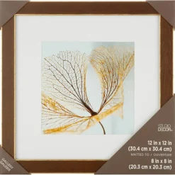 Gallery™ Walnut & Gold Trim Frame with Mat by Studio Décor®
