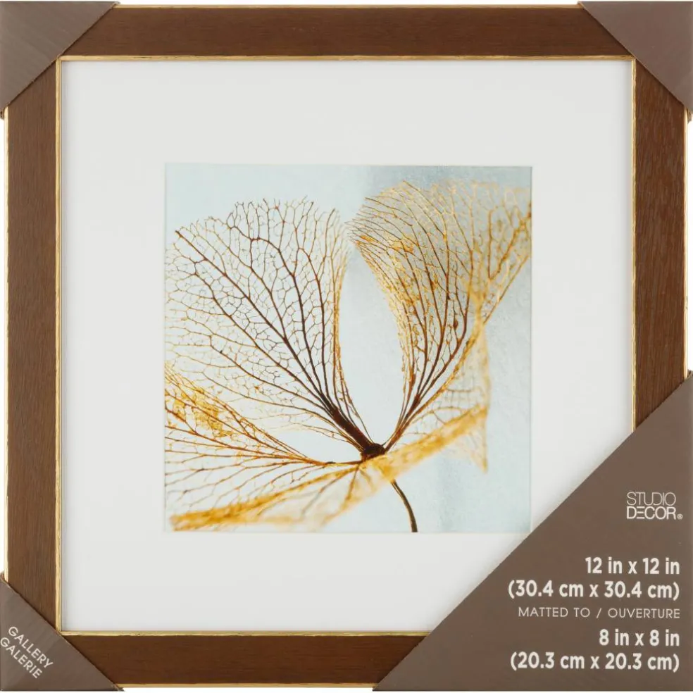 Gallery™ Walnut & Gold Trim Frame with Mat by Studio Décor®