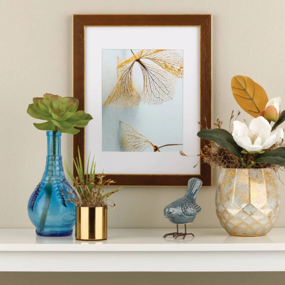 Gallery™ Walnut & Gold Trim Frame with Mat by Studio Décor®