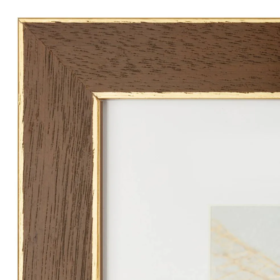 Gallery™ Walnut & Gold Trim Frame with Mat by Studio Décor®