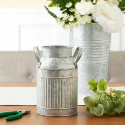 8" Galvanized Decorative Milk Jug by Ashland®