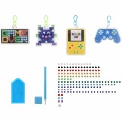 Gamer Backpack Keychain Diamond Art Kit by Creatologyâ„¢