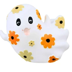 Ganz 4.0 Inch Pattern Ghost Halloween Figurine , Lightweight Halloween Decor Floating Smiling Ghost