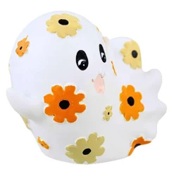 Ganz 4.0 Inch Pattern Ghost Halloween Figurine , Lightweight Halloween Decor Floating Smiling Ghost