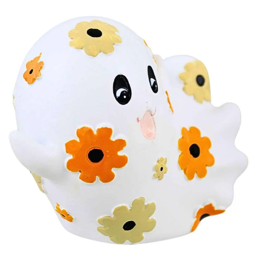 Ganz 4.0 Inch Pattern Ghost Halloween Figurine , Lightweight Halloween Decor Floating Smiling Ghost