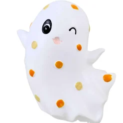 Ganz 4.0 Inch Pattern Ghost Halloween Figurine , Lightweight Halloween Decor Floating Smiling Ghost
