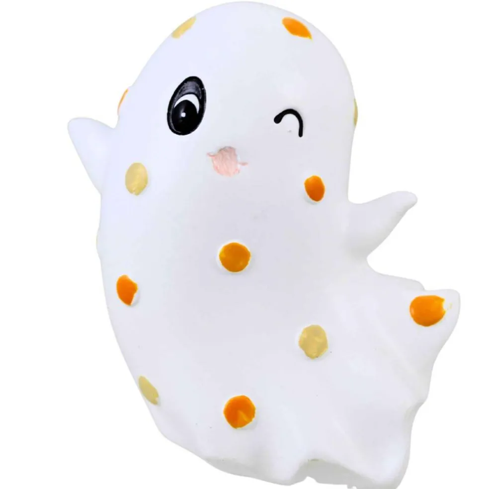 Ganz 4.0 Inch Pattern Ghost Halloween Figurine , Lightweight Halloween Decor Floating Smiling Ghost