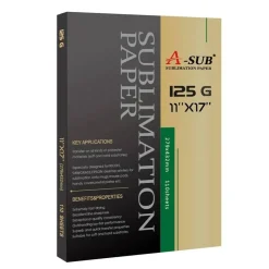125g A-SUB Sublimation Paper in Multiple Sizes